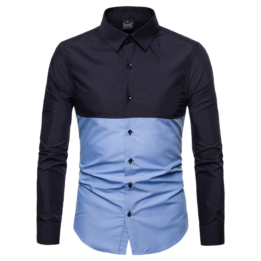 Fashion Street Style Stitching Design Shirt