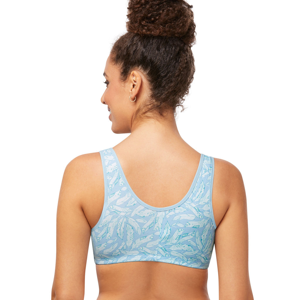 Amoena® Frances Wire-Free Leisure Bra Blue Python