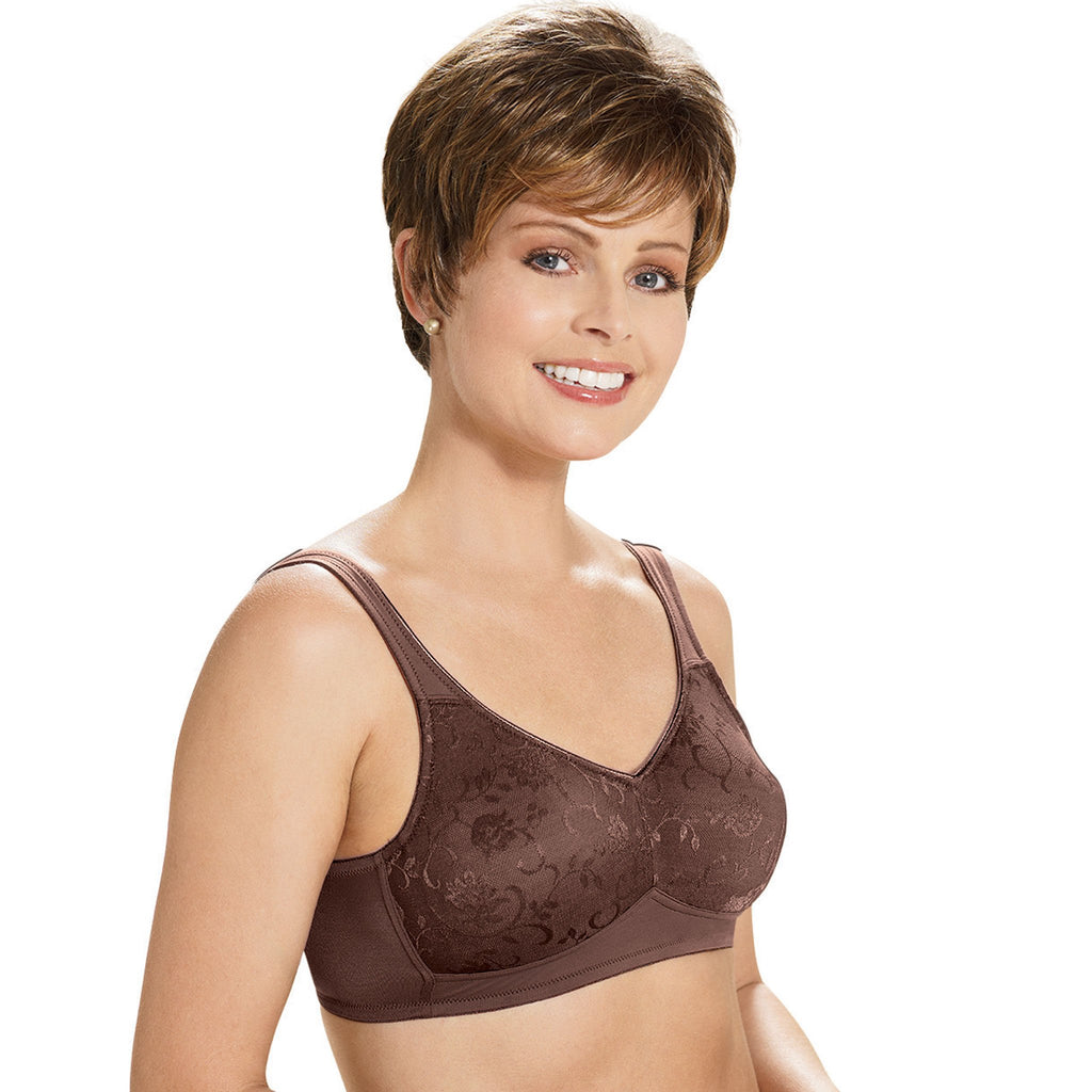 All Over Lace Microfiber Pocketed Especially For You Bra Chocolate/Bilateral