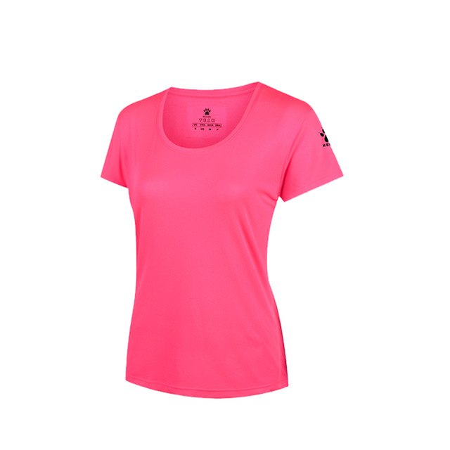 KELME Professional Women Sport Suit Fitness Running Yoga Shirt Quick Dry Short Sleeve Athletic Suit Sports Clothing for Ladies