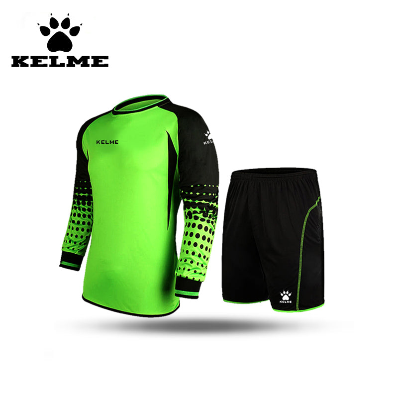 KELME Voetbal Keeper Tenue Customized Men Soccer Jersey Sport Training Pants Ropa De Futbol Para Hombre Sponge Protector Suit 28