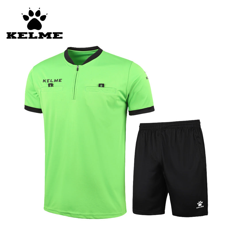 KELME Football Jerseys 2017 Soccer Referee Short Men Professional Uniform Camisetas De Futbol Customizable Jersey Sets Shirt 63