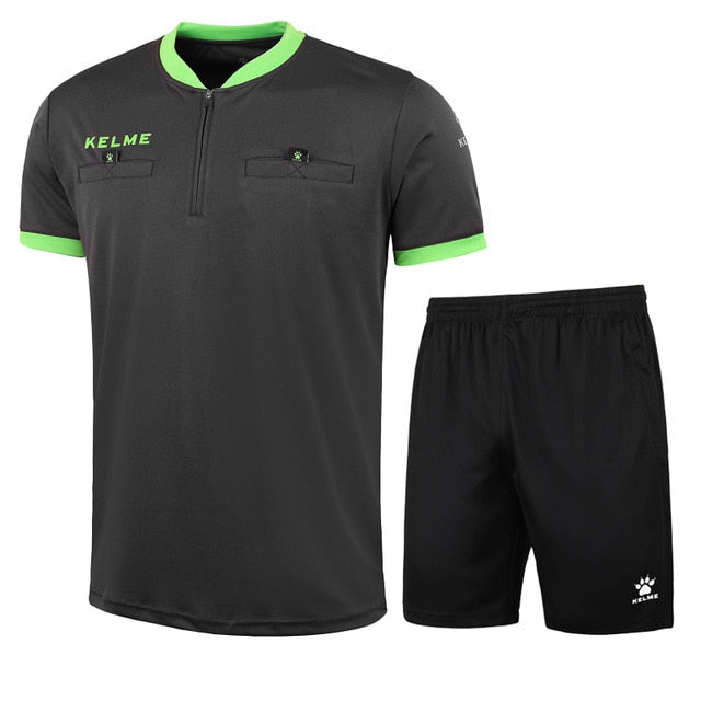 KELME Football Jerseys 2017 Soccer Referee Short Men Professional Uniform Camisetas De Futbol Customizable Jersey Sets Shirt 63
