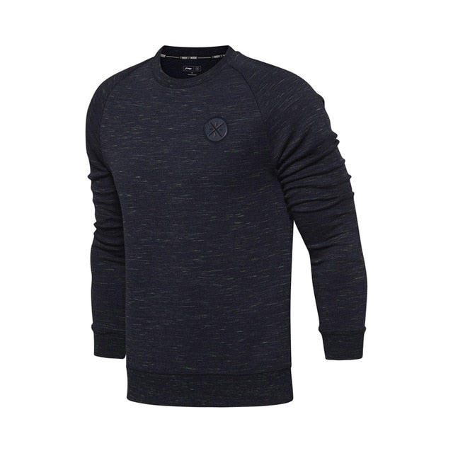 Li-Ning Men Wade Po Knit Top Sweaters Fitness Comfort Regualr Fit Interlock Fabric LiNing Sports Sweater AWDN035 MWW1377