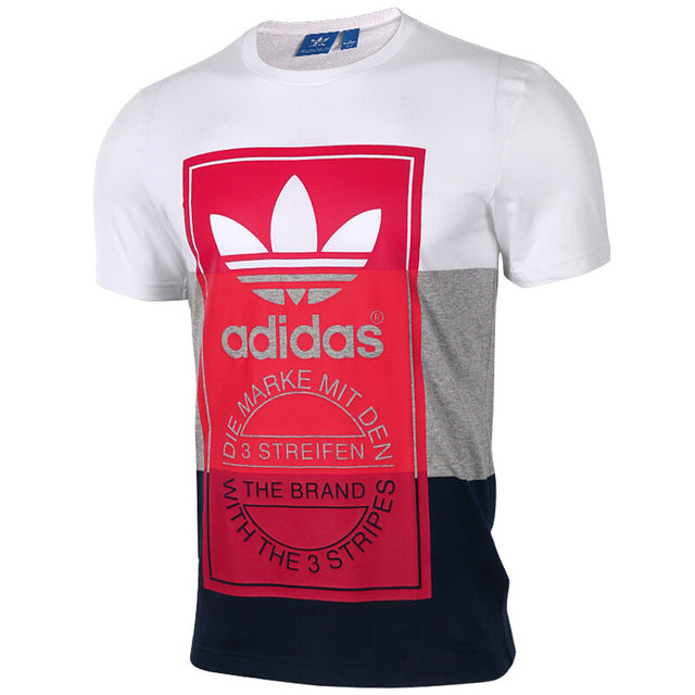 New Arrival Original Adidas Originals PANEL TONGUE TE Men's T-shirts short sleeve Sportswear