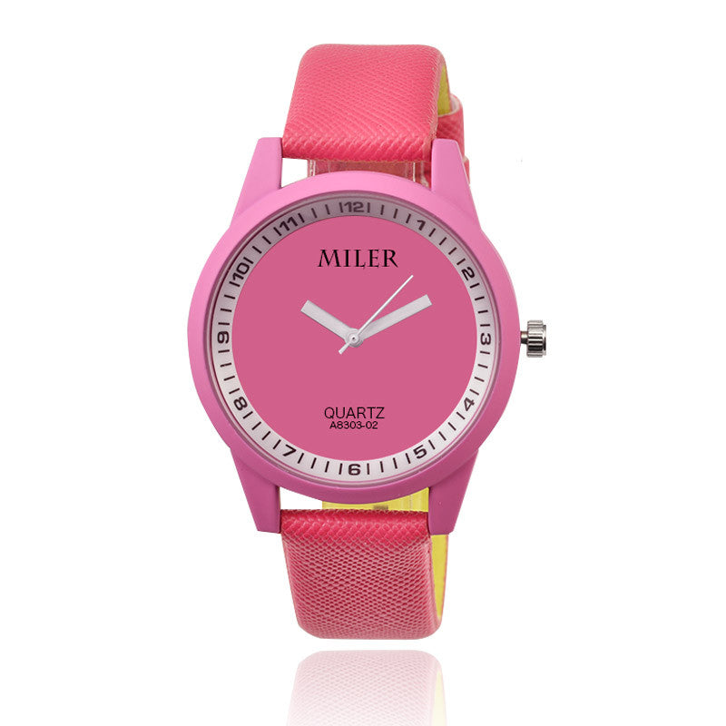 MILER Watch Women Watches Fashion Leather Wrist Watches Women'S Watches