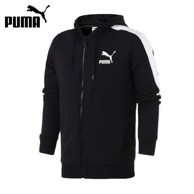 Original New Arrival 2018 PUMA Classics T7 Logo FZ Hoody Men's jacket Hooded Sportswear
