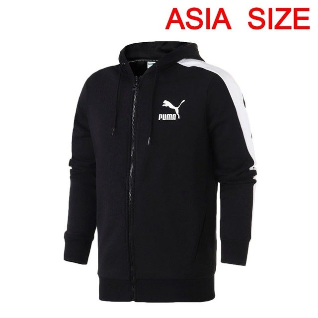 Original New Arrival 2018 PUMA Classics T7 Logo FZ Hoody Men's jacket Hooded Sportswear