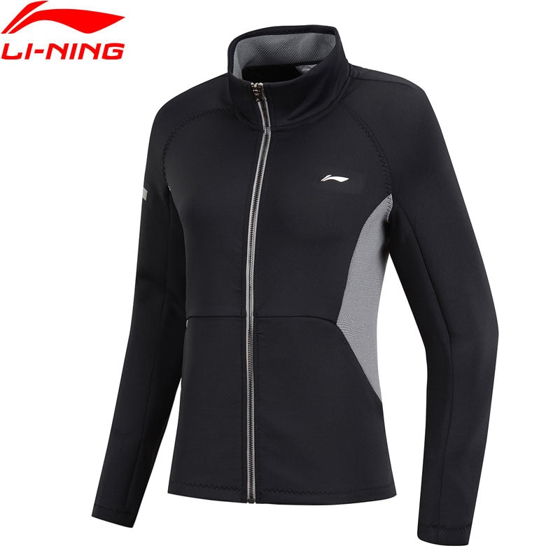 Li-Ning Women Training Sweaters Zipper Slim Fit 3D Fitting Comfort Jacket Fitness LiNing Sports Sweater AWDN782 WWW995